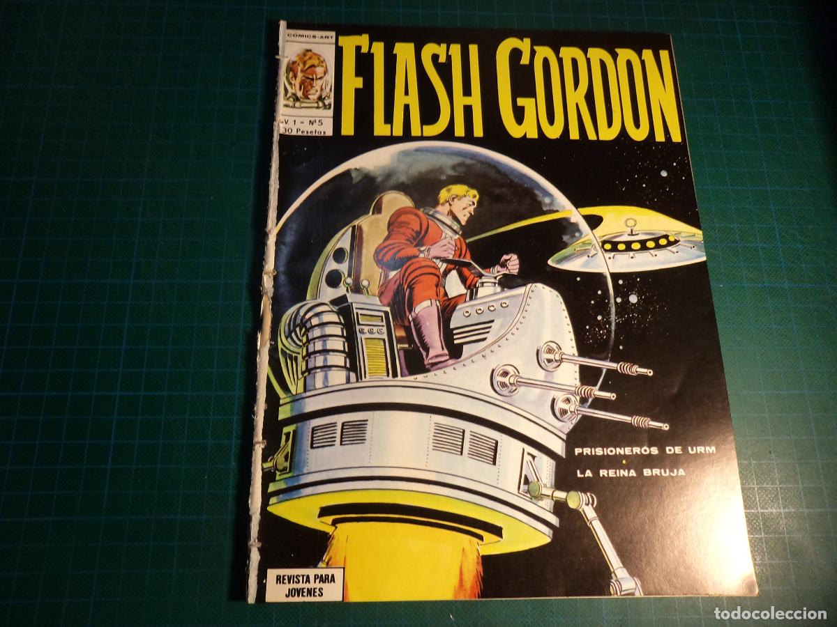Comics: Flash Gordon Vol 1. N&ordm; 5. Vertice. Procede de encuadernacion. Lomo deteriorado. (Ref. 13-B)