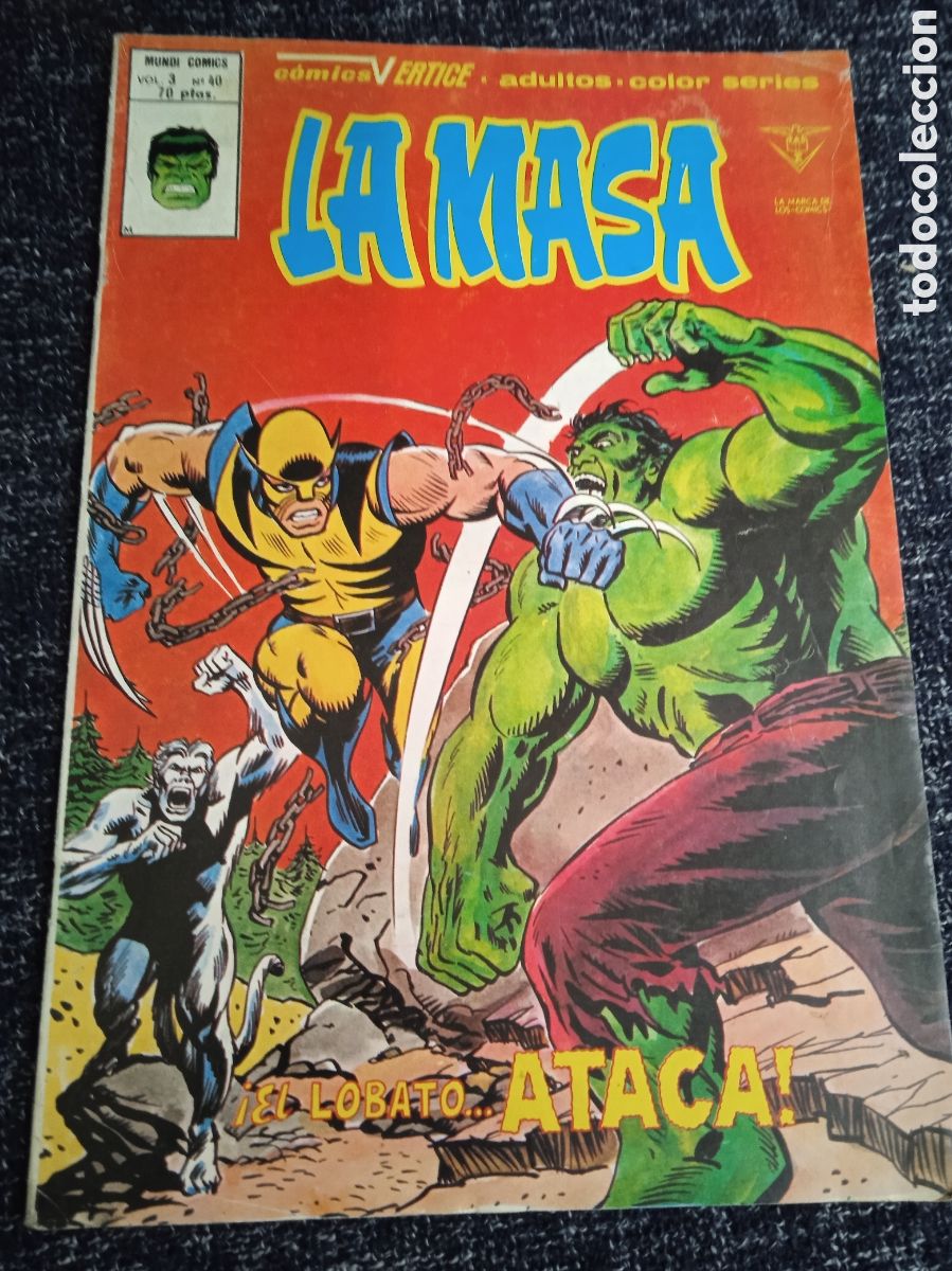 Comics : LA MASA. VOL 3. N&ordm; 40 &iexcl;EL LOBATO ATACA!. -ED. V&Eacute;RTICE