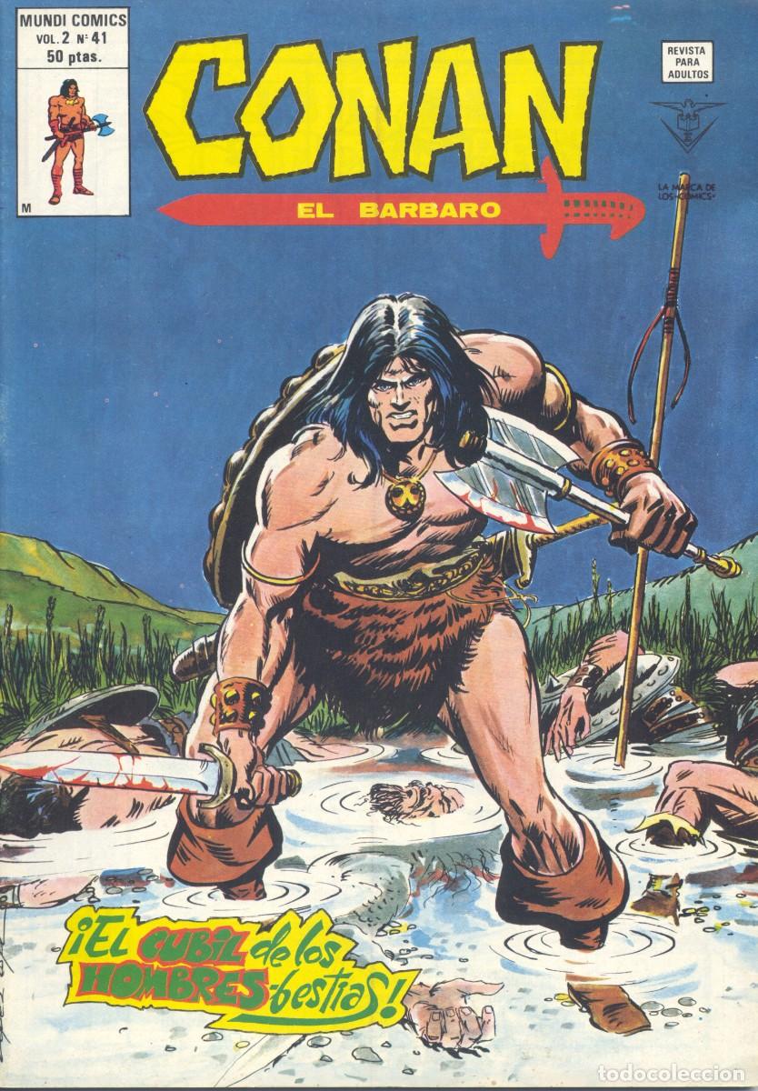 Fumetti: CONAN ELB&Aacute;RBARO 41. EDICIONES V&Eacute;RTICE, 1980 (CAJA 2)