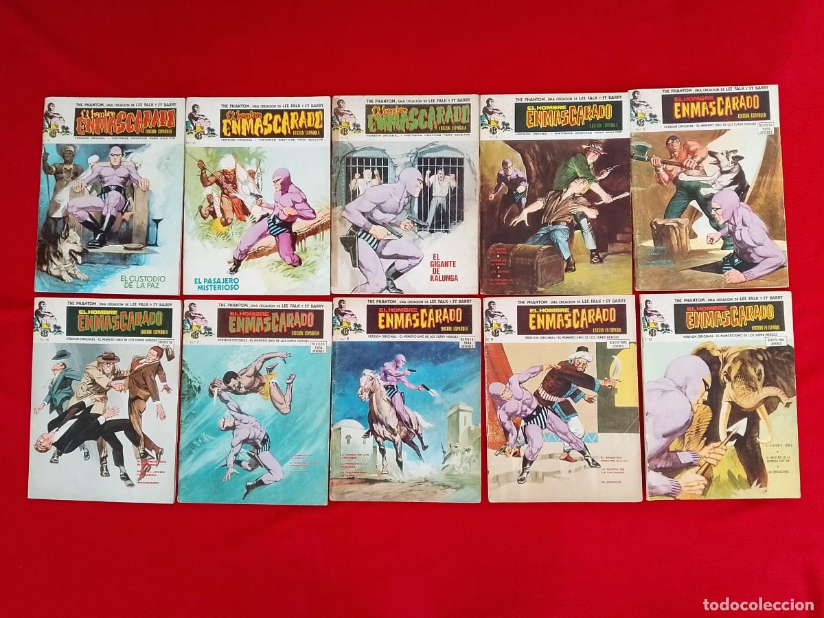 C&oacute;mics: LOTE DE C&Oacute;MICS EL HOMBRE ENMASCARADO THE PHANTOM DEL 1 AL 10 EDITORIAL V&Eacute;RTICE