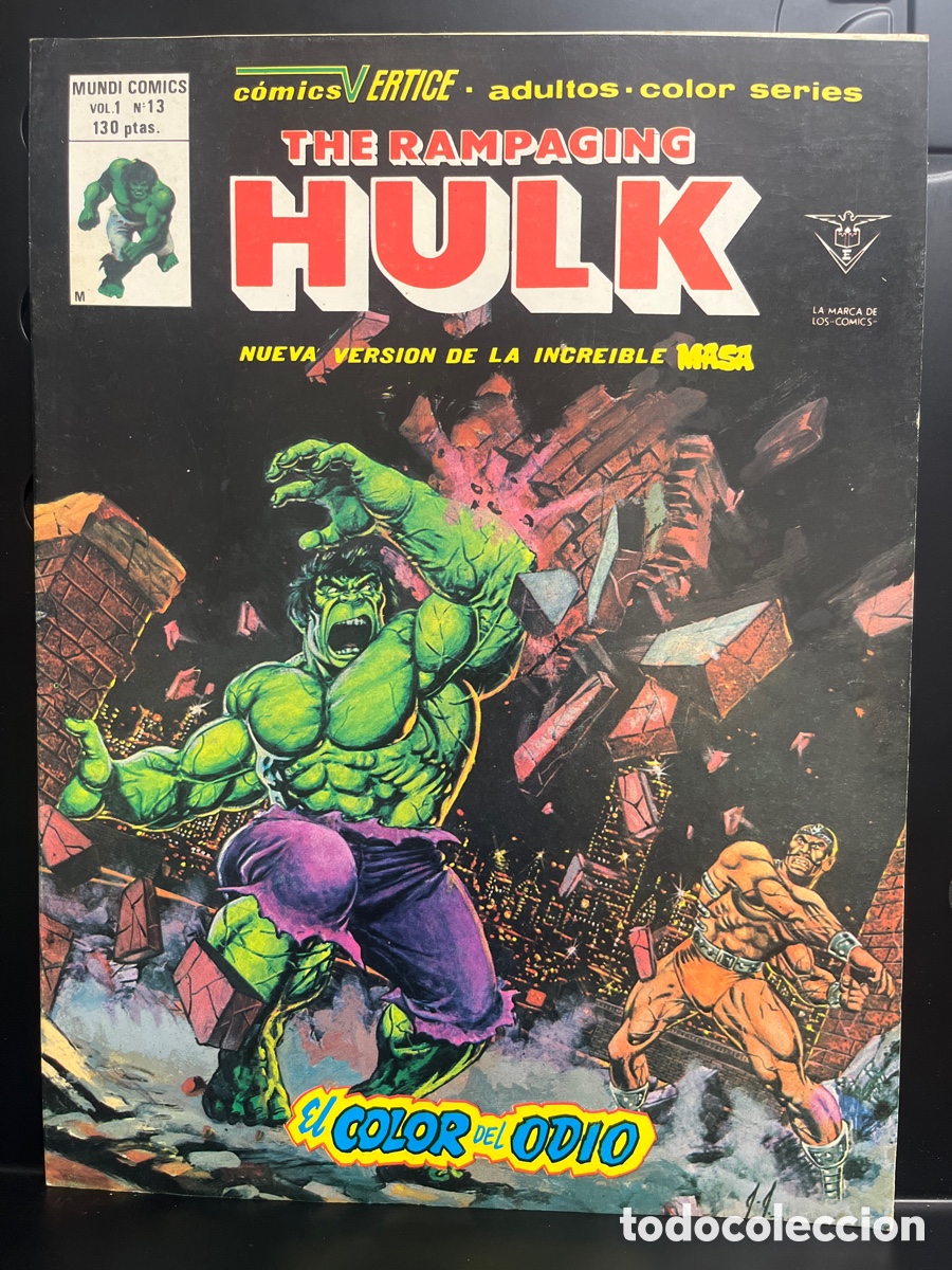 C&oacute;mics: THE RAMPAGING HULK VOL.1 N.13 EL COLOR DEL ODIO MUNDI C&Oacute;MICS ( 1978/1980 )