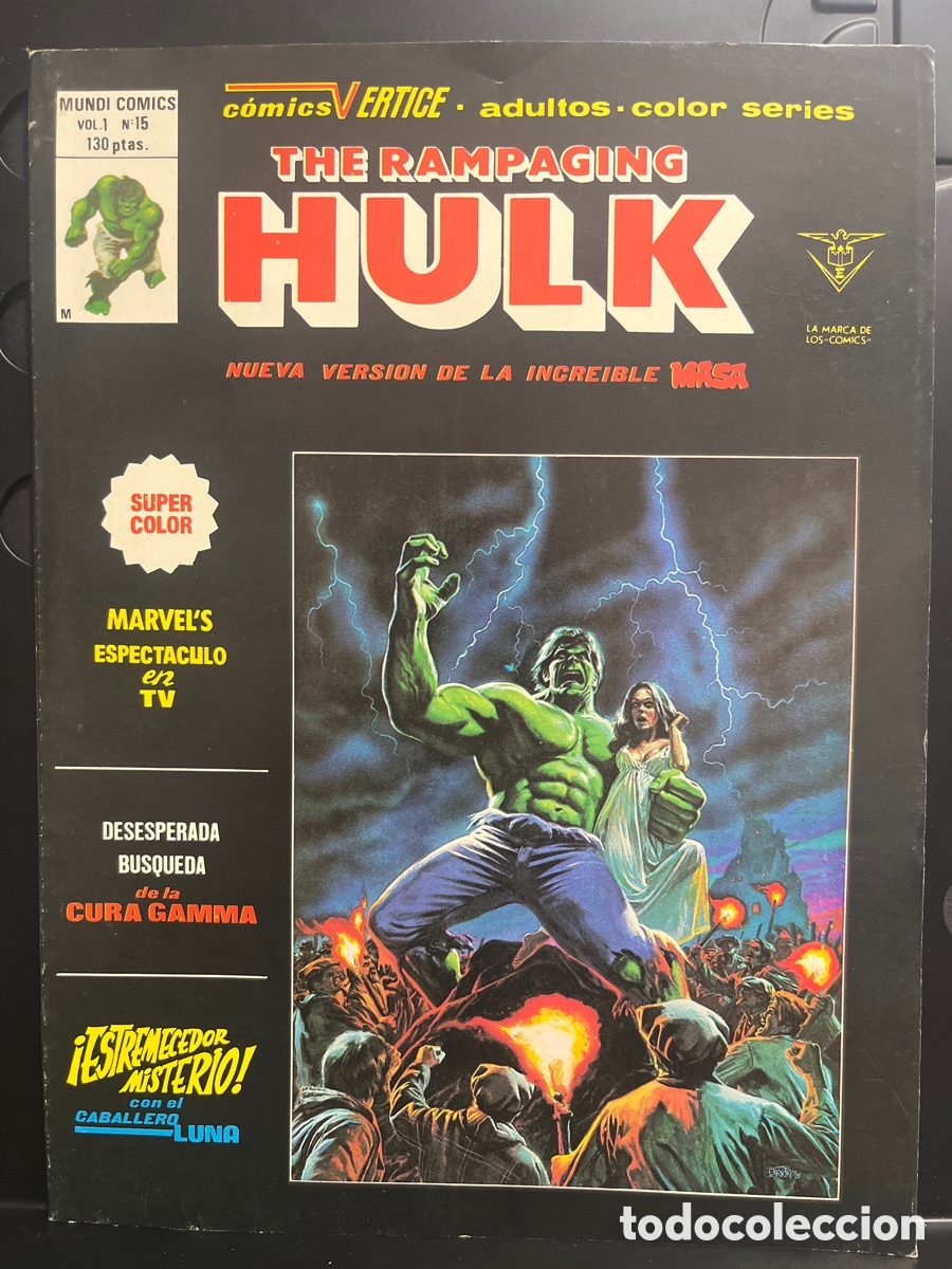 C&oacute;mics: THE RAMPAGING HULK VOL.1 N.15 NUEVA VERSI&Oacute;N DE LA INCRE&Iacute;BLE MASA MUNDI C&Oacute;MICS ( 1978/1980 )
