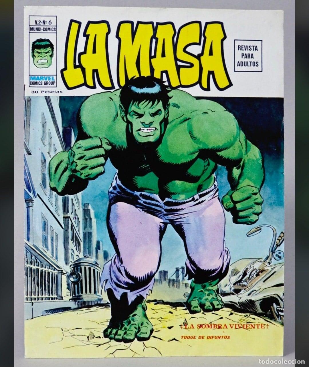 C&oacute;mics: C&Oacute;MIC LA MASA 6 &iexcl;LA SOMBRA VIVIENTE! VOL.2 VERTICE TACO MARVEL VOLUMEN EXCELENTE ESTADO