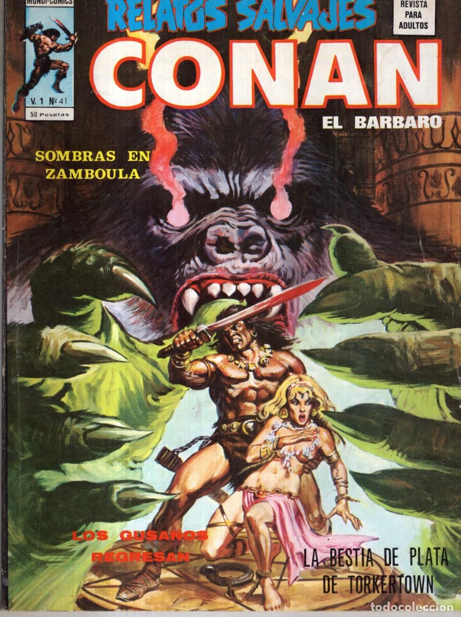 C&oacute;mics: RELATOS SALVAJES VOL. 1 N&ordm; 41 CONAN EL BARBARO - VERTICE - MUY BUEN ESTADO