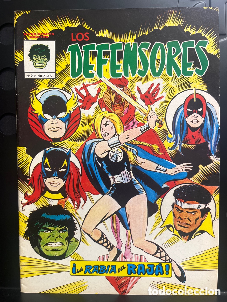 C&oacute;mics: LOS DEFENSORES N.2 LA RABIA DEL RAJ&Aacute; MUNDICOMICS ( 1981/1982 )