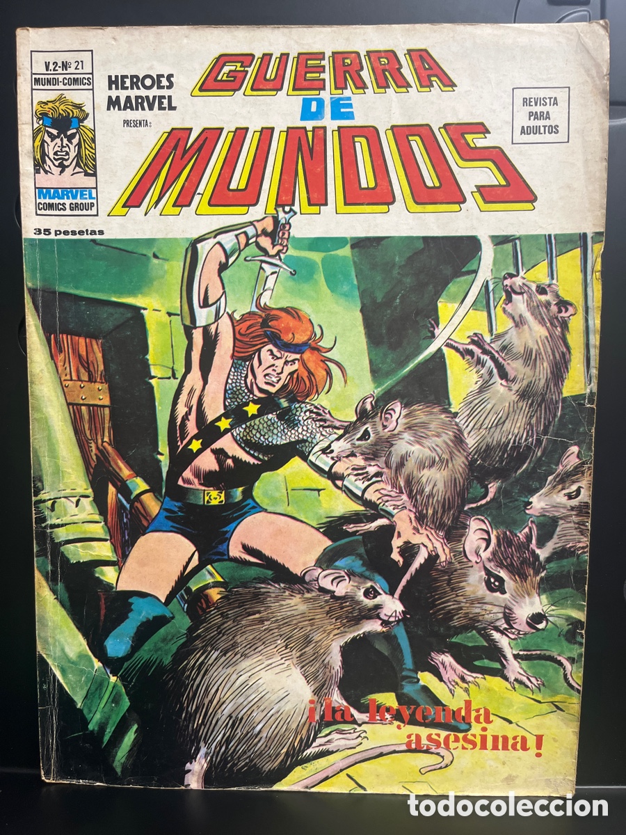 C&oacute;mics: H&Eacute;ROES MARVEL PRESENTA VOL.2 N.21 GUERRA DE MUNDOS : LA LEYENDA ASESINA MUNDICOMICS ( 1975/1980 )