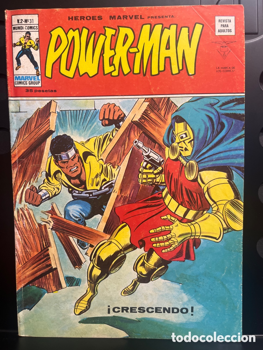 C&oacute;mics: H&Eacute;ROES MARVEL PRESENTA VOL.2 N.31 POWE MAN : CRESCENDO POWERMAN MUNDICOMICS ( 1975/1980 )