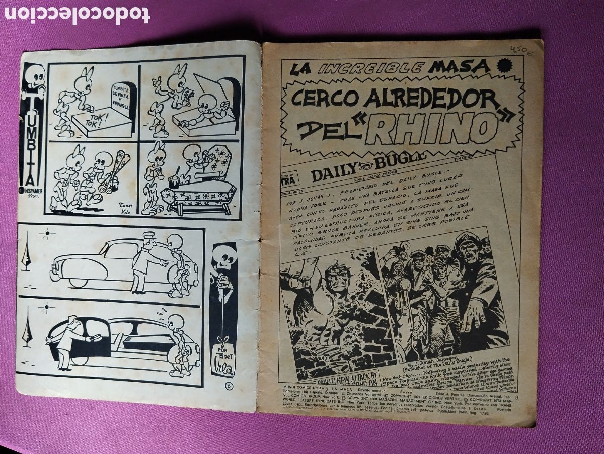 C&oacute;mics: LA MASA N&ordm; 2 VOL 3 VERTICE L1C6 2 - Foto 3