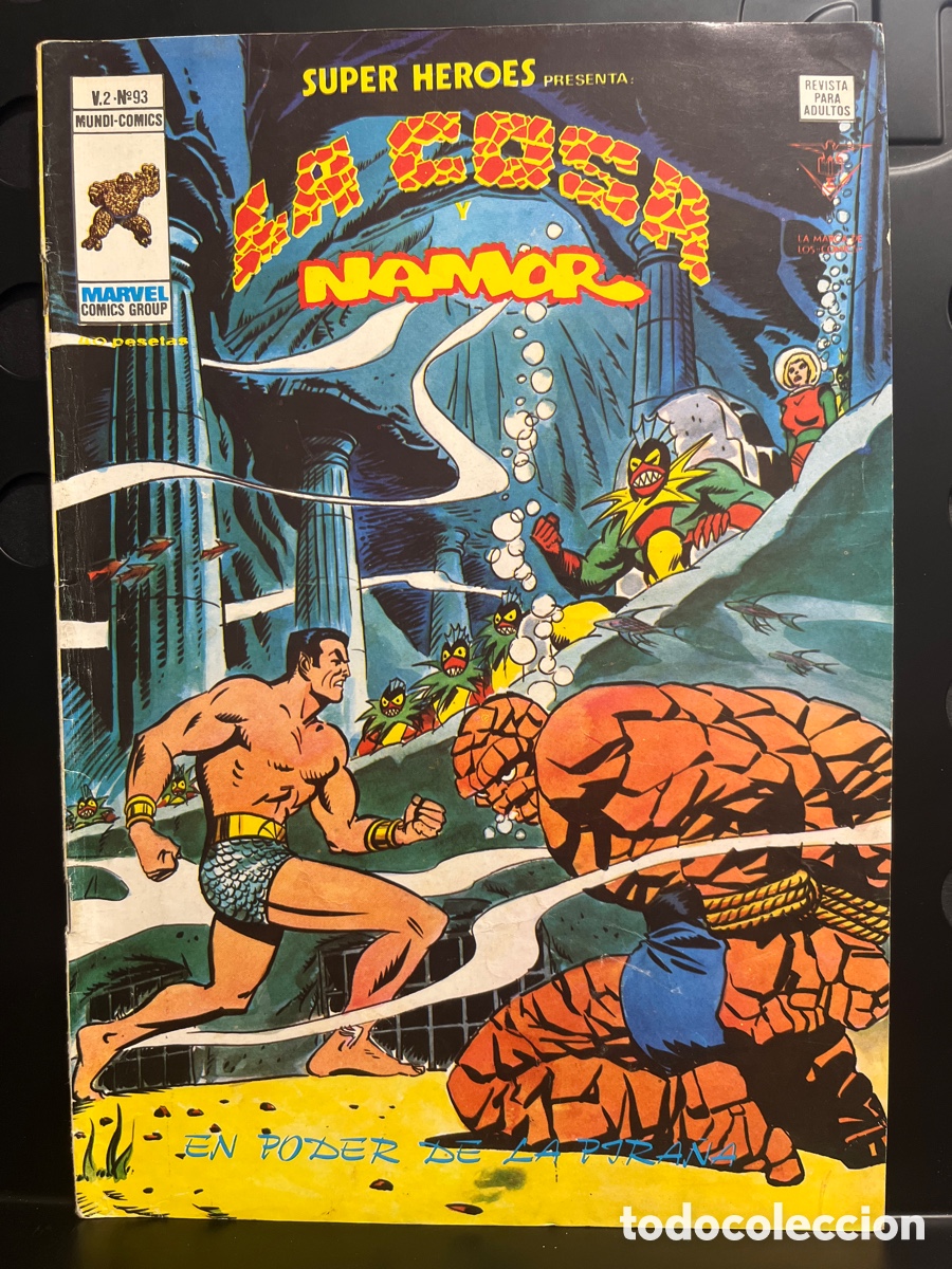 C&oacute;mics: SUPER HEROES PRESENTA VOL.2 N.93 LA COSA Y NAMOR : EN PODER DE LA PIRA&Ntilde;A MUNDI-C&Oacute;MICS ( 1976/1980 )