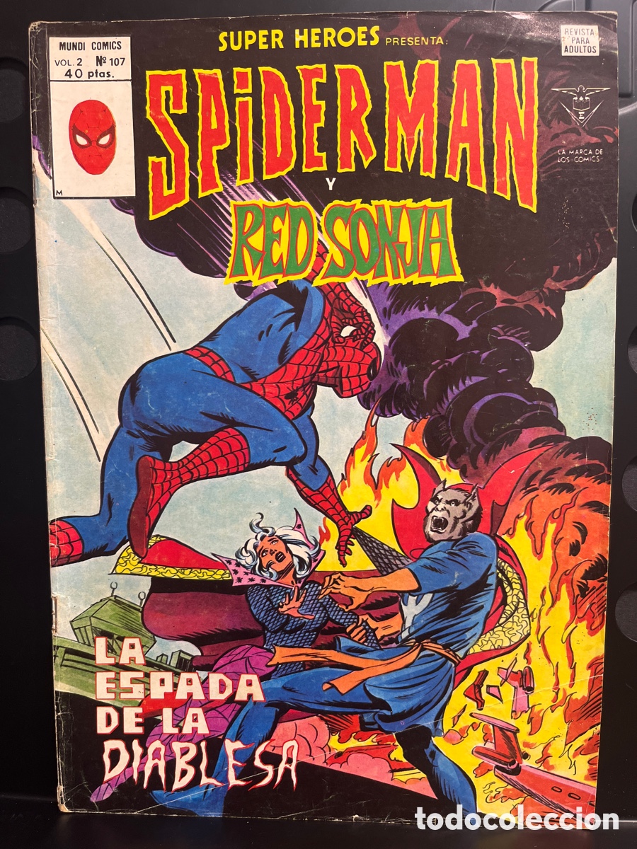C&oacute;mics: SUPER HEROES PRESENTA VOL.2 N.107 SPIDERMAN Y RED SONJA MUNDI-C&Oacute;MICS ( 1976/1980 )