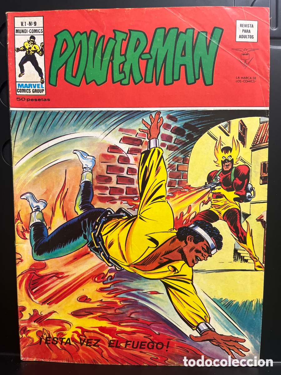 C&oacute;mics: POWER MAN VOL.1 N.9 EST&Aacute; VEZ EL FUEGO MUNDI-C&Oacute;MICS ( 1977/1981 )