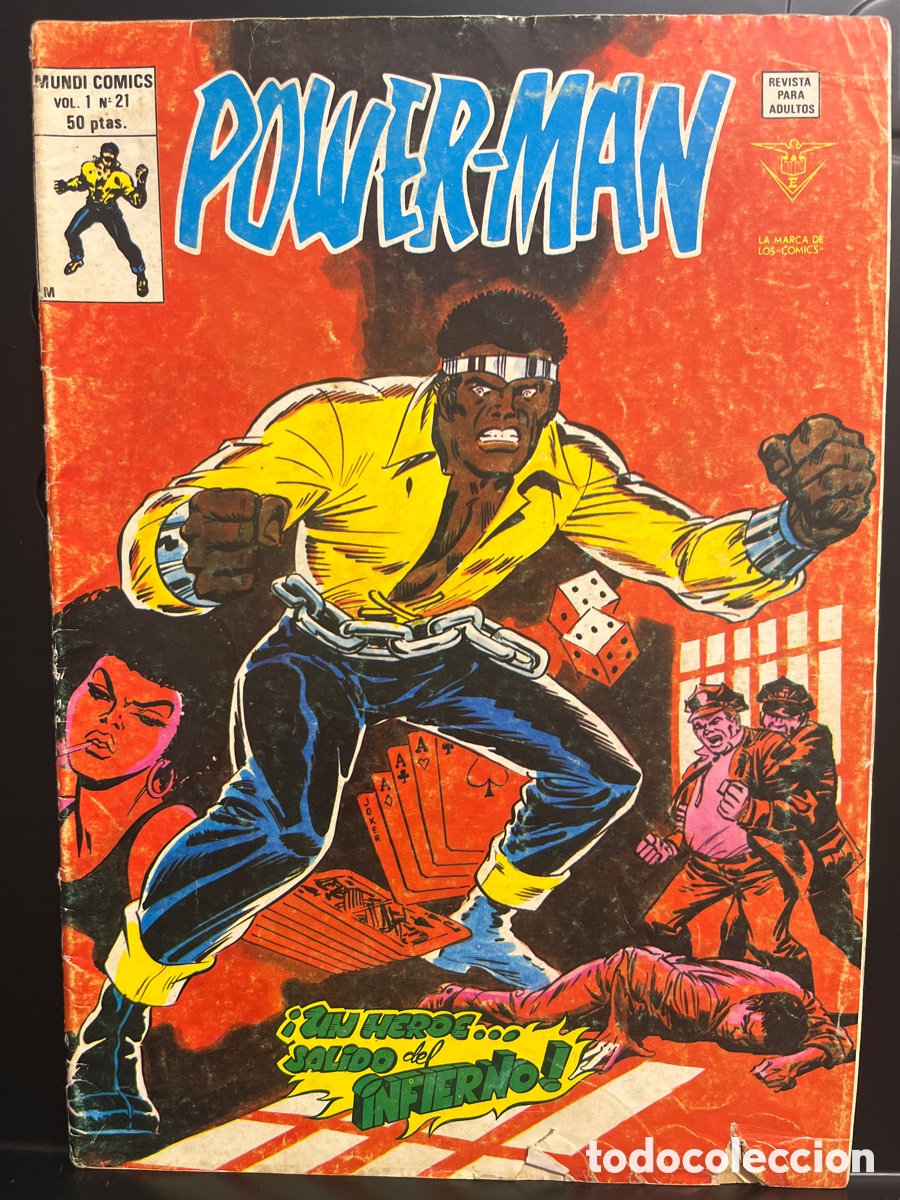 C&oacute;mics: POWER MAN VOL.1 N.21 UN H&Eacute;ROE SALIDO DEL INFIERNO MUNDI-C&Oacute;MICS ( 1977/1981 )