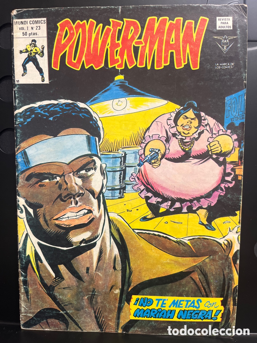 C&oacute;mics: POWER MAN VOL.1 N.23 NO TE METAS CON MARIAH NEGRA MUNDI-C&Oacute;MICS ( 1977/1981 )
