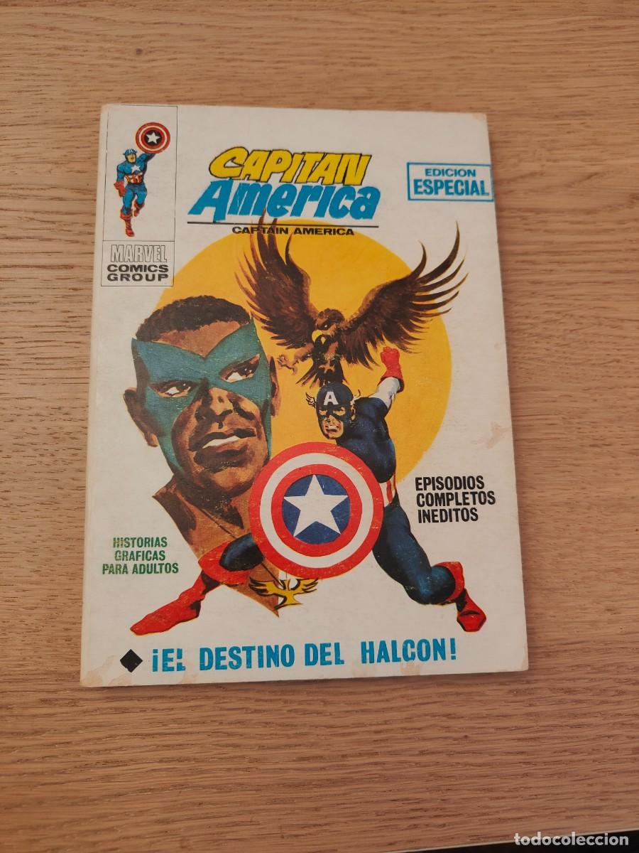 C&oacute;mics: Marvel Comic. V&eacute;rtice. Capit&aacute;n Am&eacute;rica (Captain America). &iexcl;El destino del halc&oacute;n! 11. Taco. 1970