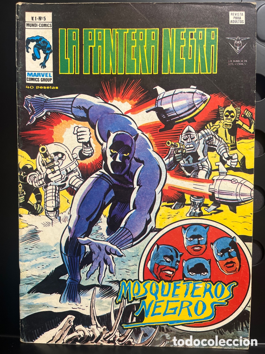 C&oacute;mics: LA PANTERA NEGRA VOL.1 N.5 MOSQUETEROS NEGROS MUNDI-C&Oacute;MICS ( 1978/1979 )