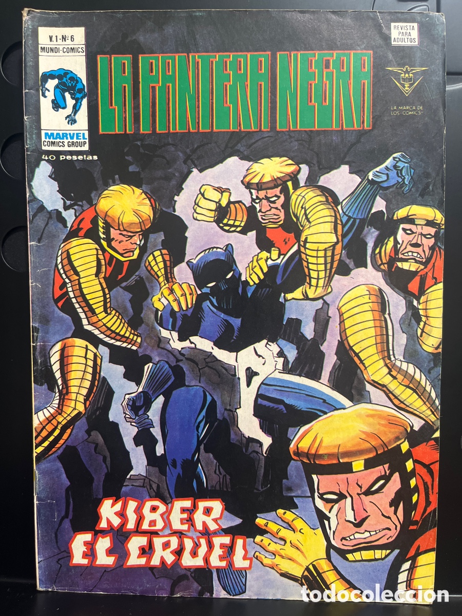C&oacute;mics: LA PANTERA NEGRA VOL.1 N.6 KIBER EL CRUEL MUNDI-C&Oacute;MICS ( 1978/1979 )