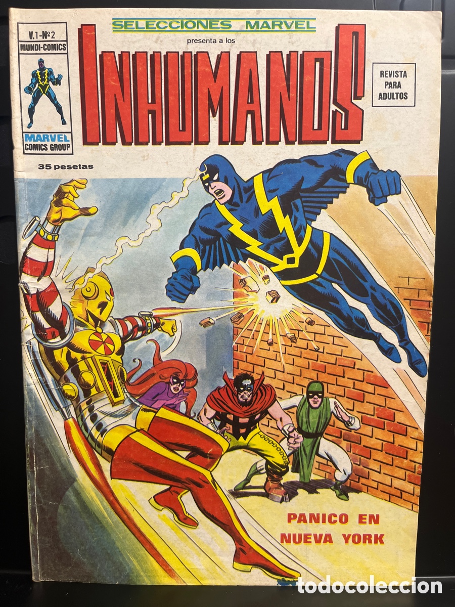 C&oacute;mics: SELECCIONES MARVEL PRESENTA VOL.1 N.2 LOS INHUMANOS MUNDI-C&Oacute;MICS ( 1977/1981 )