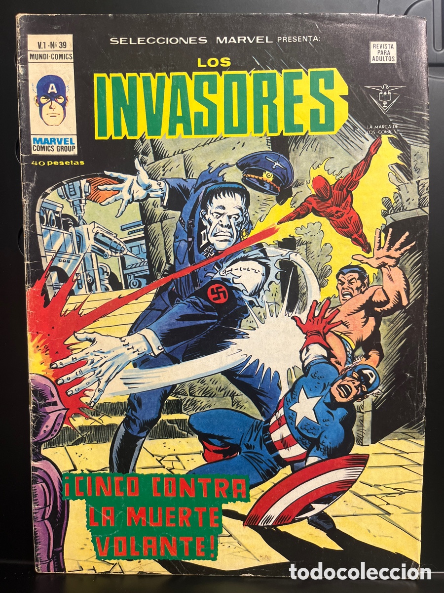 C&oacute;mics: SELECCIONES MARVEL PRESENTA VOL.1 N.39 LOS INVASORES MUNDI-C&Oacute;MICS ( 1977/1981 )