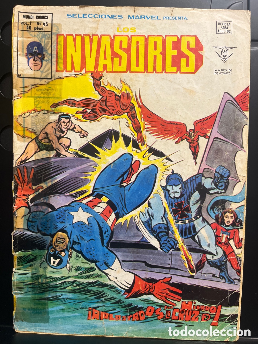 C&oacute;mics: SELECCIONES MARVEL PRESENTA VOL.1 N.45 INVASORES MUNDI-C&Oacute;MICS ( 1977/1981 )