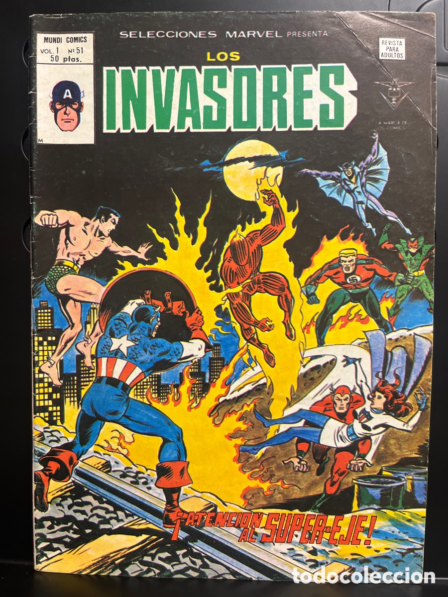 C&oacute;mics: SELECCIONES MARVEL PRESENTA VOL.1 N.51 LOS INVASORES MUNDI-C&Oacute;MICS ( 1977/1981 )
