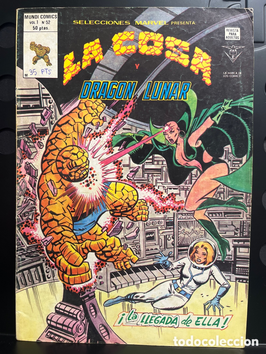 C&oacute;mics: SELECCIONES MARVEL PRESENTA VOL.1 N.52 LA COSA Y DRAGON LUNAR MUNDI-C&Oacute;MICS ( 1977/1981 )