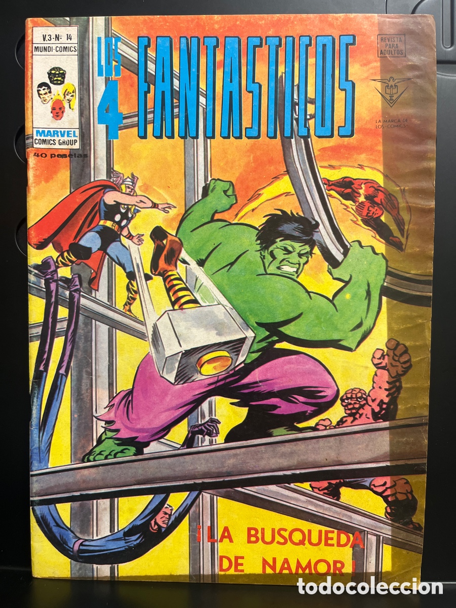 C&oacute;mics: LOS 4 FANT&Aacute;STICOS VOL.3 N.14 LA B&Uacute;SQUEDA DE NAMOR MUNDI-C&Oacute;MICS ( 1977/1980 )