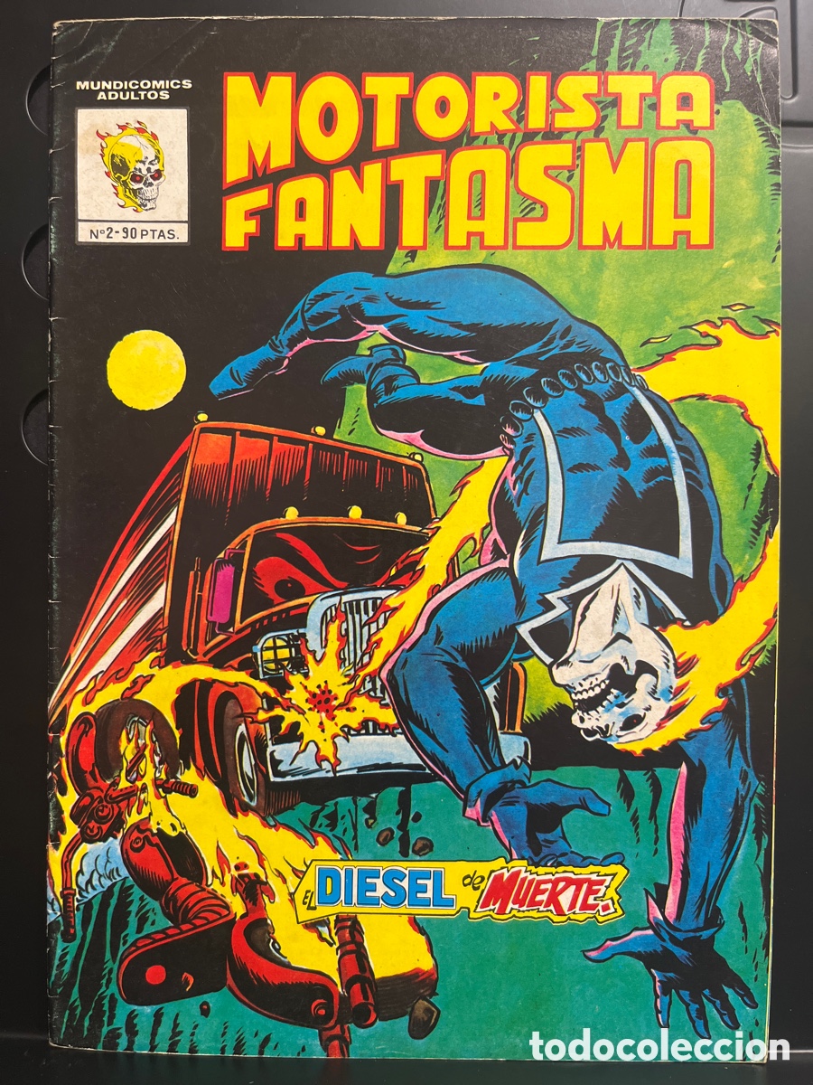 C&oacute;mics: MOTORISTA FANTASMA N.2 EL DI&Eacute;SEL DE MUERTE MUNDICOMICS ( 1981/1982 )