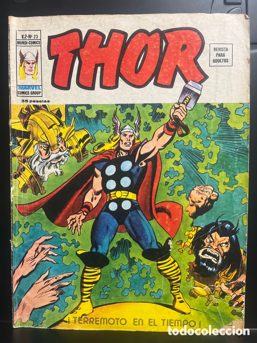 C&oacute;mics: THOR VOL.2 N.23 TERREMOTO EN EL TIEMPO MUNDI-C&Oacute;MICS ( 1974/1980 )