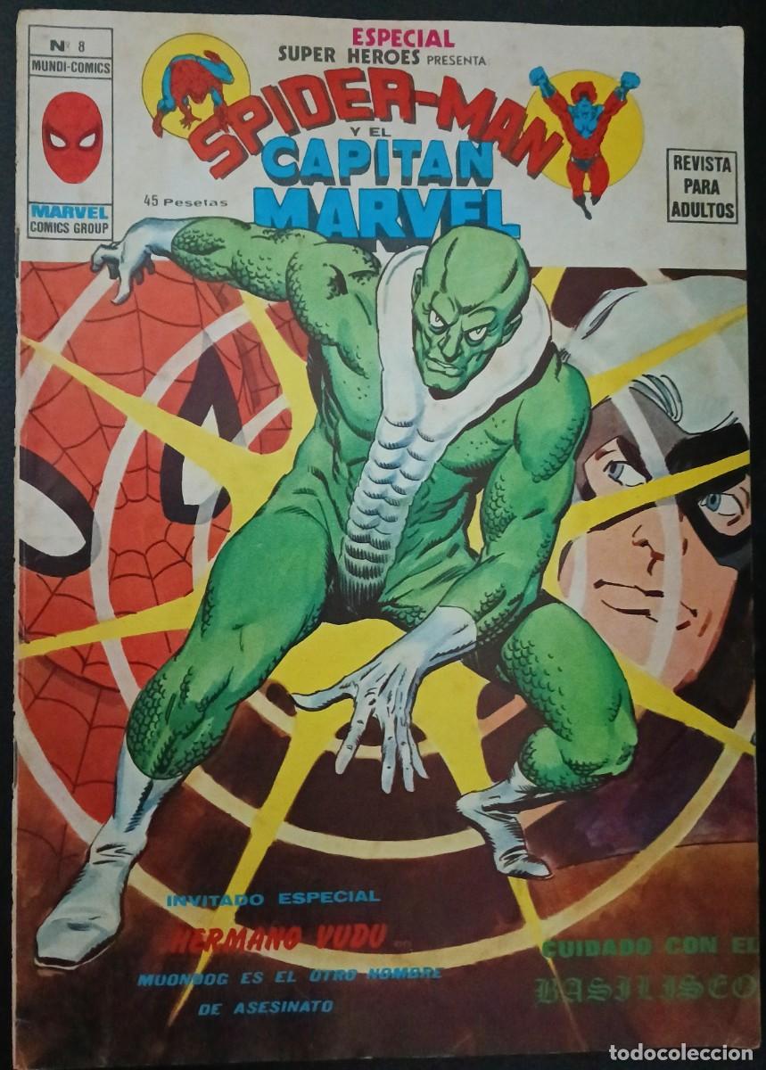 C&oacute;mics: SUPER H&Eacute;ROES-ESPECIAL-V&Eacute;RTICE- N&ordm; 8 -SPIDERMAN-CAPITAN MARVEL-GIL KANE-1980-CORRECTO-VEA-1837