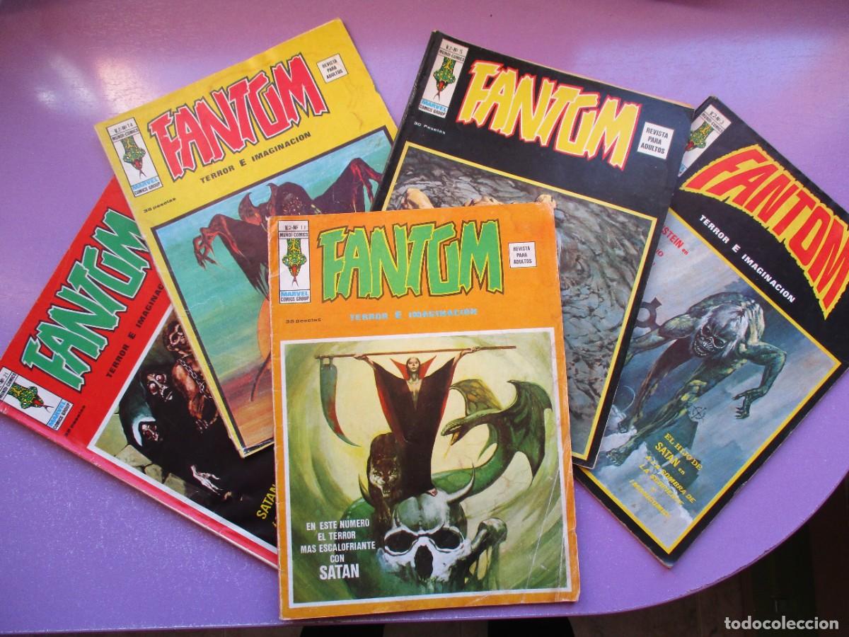 C&oacute;mics: LOTE 5 COM&Iacute;CS FANTOM VOLUMEN 2 VERTICE, N&Uacute;MEROS 3 5 11 14 21,