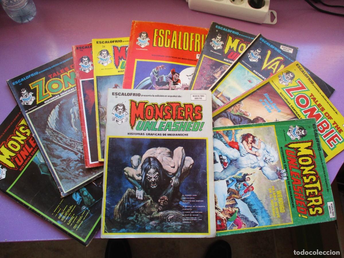 C&oacute;mics: LOTE 10 C&Oacute;MICS ESCALOFRIO VERTICE N&Uacute;MEROS 9 12 13 23 26 29 30 34 39 67
