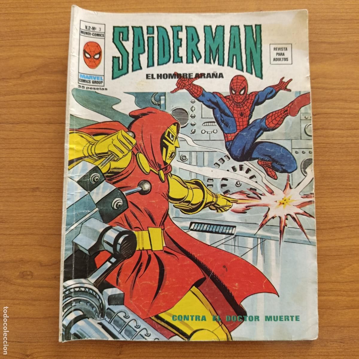 C&oacute;mics: SPIDERMAN, EL HOMBRE ARA&Ntilde;A. CONTRA EL DOCTOR MUERTE. MUNDI COMICS, MARVEL