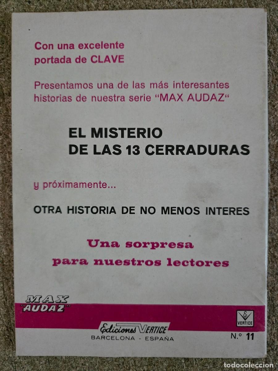 C&oacute;mics: Max Audaz 11 Vertice 10 ptas. - Foto 2
