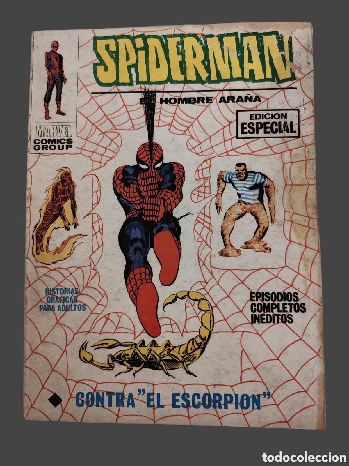 C&oacute;mics: Spiderman Vol. 1 N&ordm; 9: Contra &rdquo;El Escorpi&oacute;n&rdquo; - Ediciones V&eacute;rtice (1970) - Ed. Especial Formato Taco
