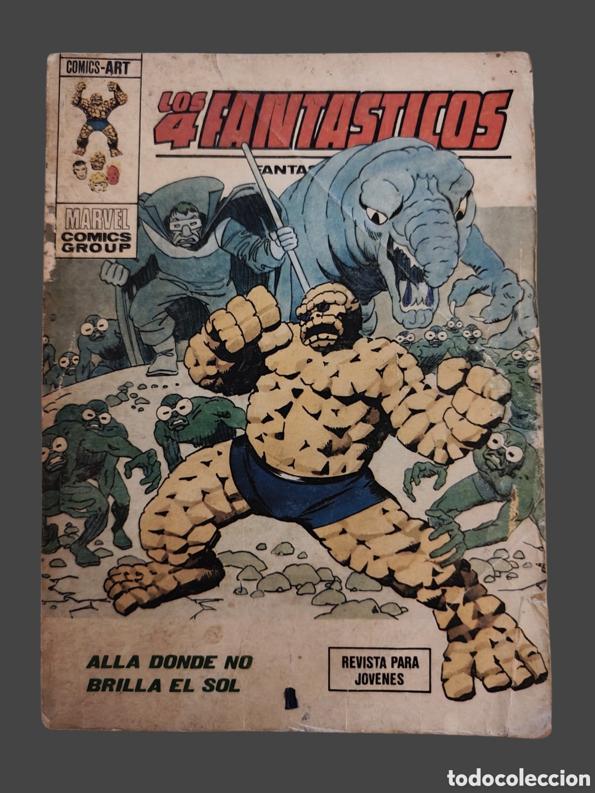 C&oacute;mics: Los 4 Fant&aacute;sticos Vol. 1 N&ordm; 63: All&aacute; donde no brilla el sol - Ediciones V&eacute;rtice (1974) -Formato Taco