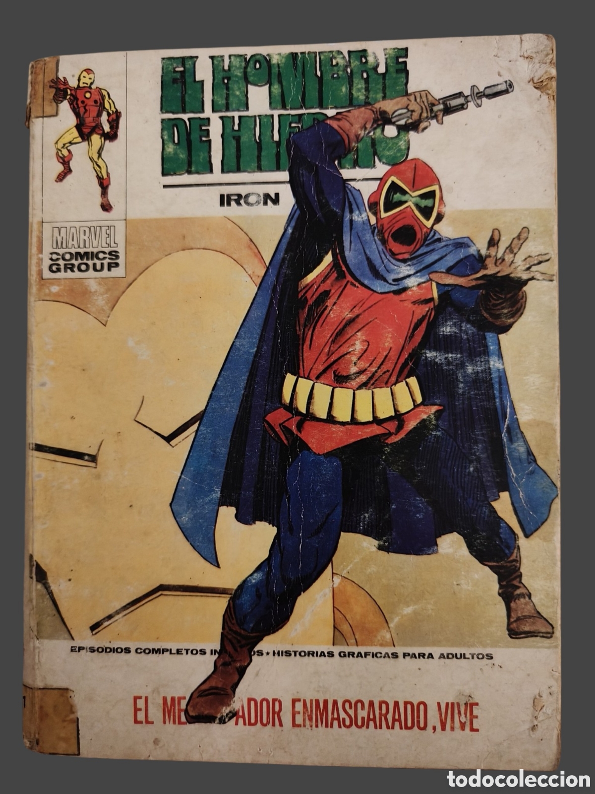 C&oacute;mics: El Hombre de Hierro Vol. 1 N&ordm; 31: El Merodeador Enmascarado, vive - Ediciones V&eacute;rtice (1973) Taco