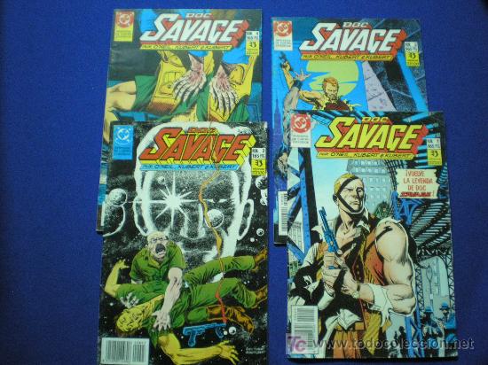 C&oacute;mics: LOTE DE  DOC SAVAGE  N&ordm; 1 AL 4  SERIE  COMPLETA - ZINCO - Foto 1
