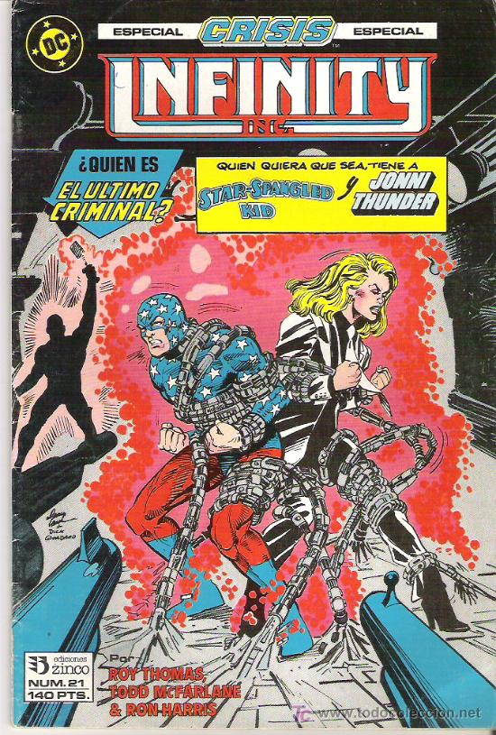 C&oacute;mics: INFINITY - QUIEN ES EL ULTIMO CRIMINAL ****NUM 21 ***1986 - Foto 1