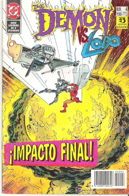 C&oacute;mics: THE DEMON VS LOBO *** IMPACTO FINAL NUM4 1992 - Foto 1