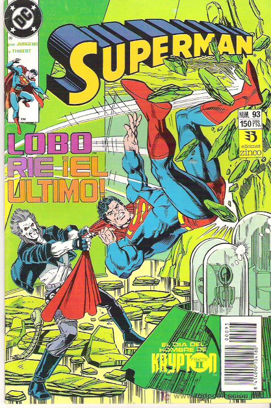 C&oacute;mics: SUPERMAN ***BRONCA SANGRIENTA*** NUM 93+++1990** CONDICION EX - Foto 1