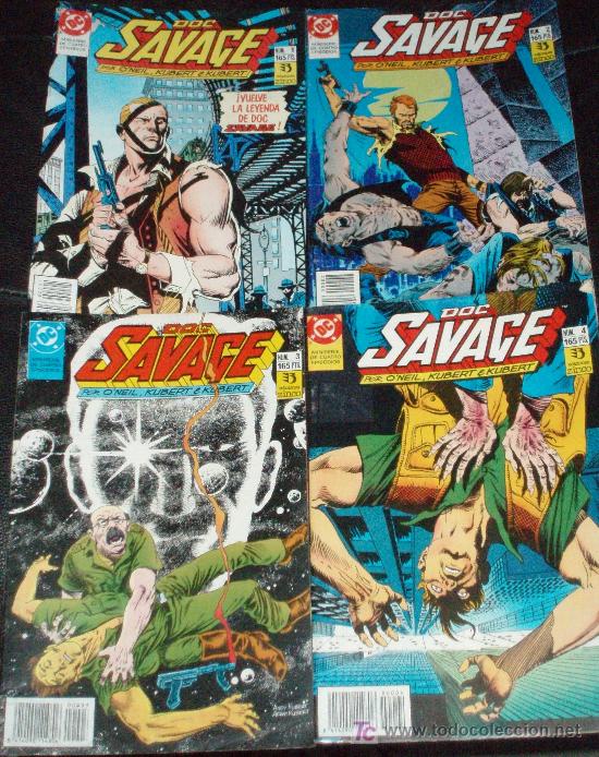 C&oacute;mics: Doc SAVAJE (O&acute;neill & Kubert),Colecci&oacute;n  completa  en  4 ejemplares - Foto 1