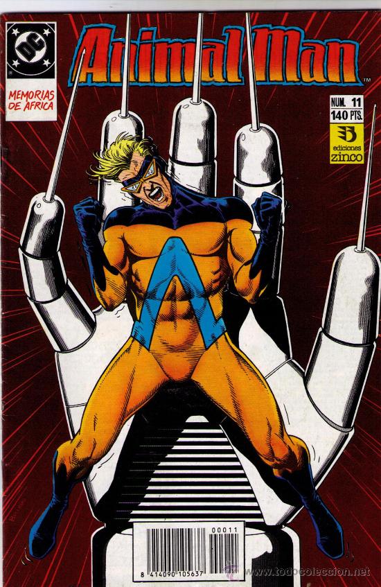 C&oacute;mics: ANIMAL MAN . N&ordm; 11 - PVP 140 PTAS. - EIDICIONES ZINCO - Foto 1