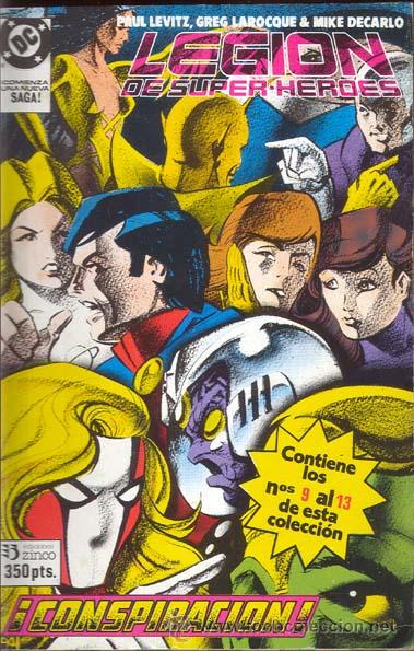 C&oacute;mics: LEGION DE SUPER HEROES. RETAPADO CON LOS NUMEROS 9 A 13 - Foto 1