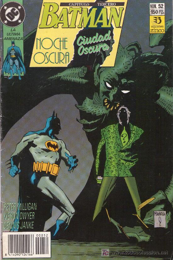 C&oacute;mics: 379-BAT MAN- EDICIONES DC.ZINCO- NUM. 52(150 PTS) - Foto 1