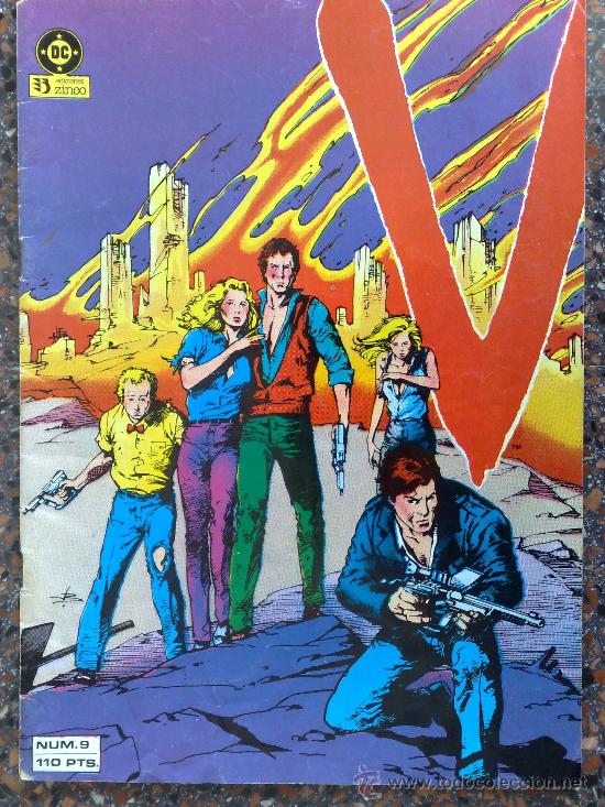 C&oacute;mics: V, LOS VISITANTES. NUMERO 9. EDICIONES ZINCO. SERIE DE TELEVISION. - Foto 1
