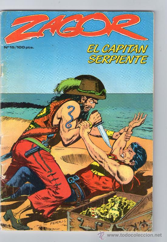 C&oacute;mics: ZAGOR - N&ordm; 15 - &rdquo;EL CAPIT&Aacute;N SERPIENTE&rdquo; - ZINCO - A&ntilde;o 1983. - Foto 1