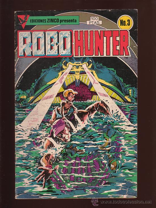 C&oacute;mics: COMIC &bull; ROBOHUNTER N&ordm;3 (John Wagner, Ian Gibson) ED. ZINCO - Foto 1