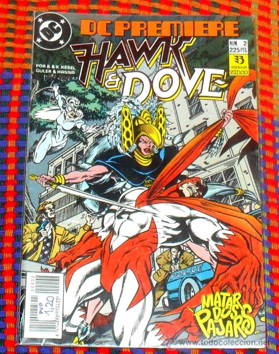 C&oacute;mics: hawk & dove  n&ordm; 2 comics dc zinco 225 ptas. dc premiere - Foto 1
