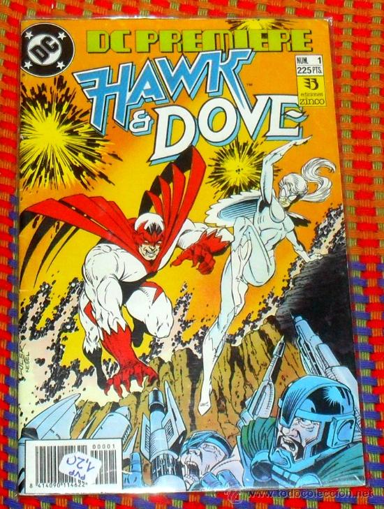 C&oacute;mics: hawk & dove  n&ordm; 1 comics dc zinco 225 ptas. dc premiere - Foto 1