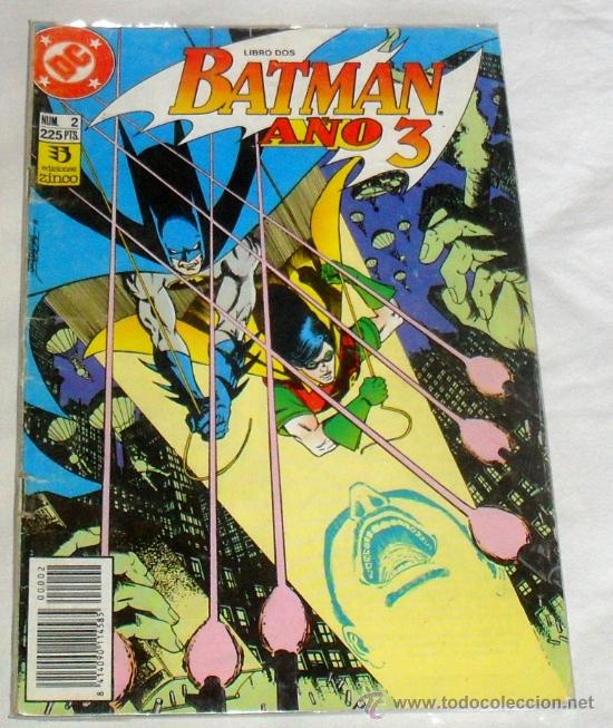 C&oacute;mics: BATMAN: A&Ntilde;O 3 COMPLETA 2 LIBROS. DC COMICS. EDICIONES ZINCO. 1989 - Foto 2